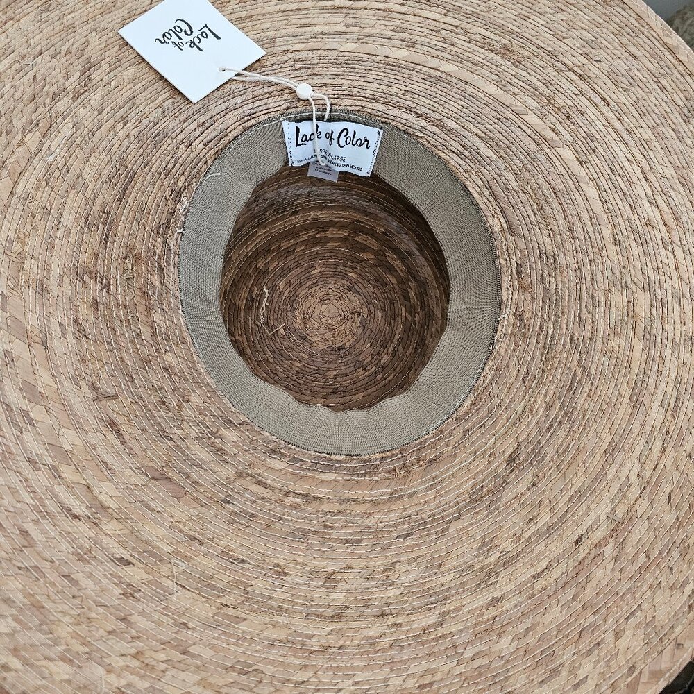 Lack of Color Hat, 100% Palm Leaf. Made in Mexico, Size L/XL, Ultra wide - Picture 10 of 12